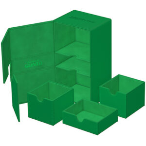Ultimate Guard Twin Flip`N`Tray 200+ Monocolor Green