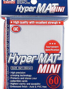 KMC Hyper Mat Mini White Card Protector Sleeves