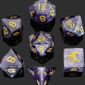 Hymgho Dragon's Hoard Dice- Amethyst