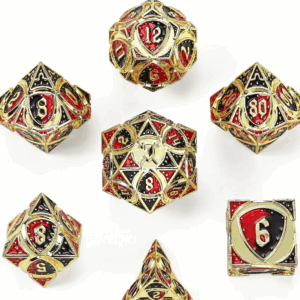 Hymgho Metal Solid Gold W Redblack Dice
