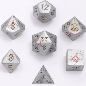 Hymgho Metal Barbarian Brushed Rainbow Dice