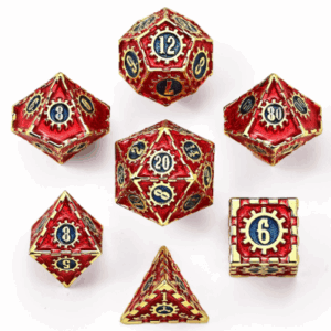 Hymgho Metal Cogcraft Casino Gold W Red And Blue Dice