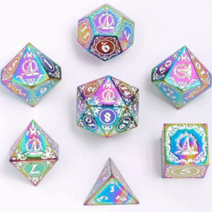 Hymgho Metal Wizard Rainbow W White Dice