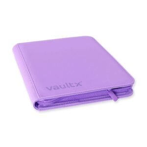 Vault X Premium ExO-Tec® Zip Binder - 9 Pocket Purple