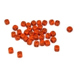 Chessex Opaque 12mm D6 Orange w/ Black Dice Block