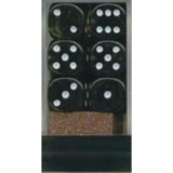 Chessex Dice D6: Translucent Smoke/White Dice Block