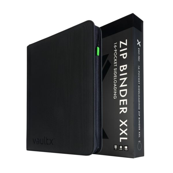 Black - Vault X 16 Pocket Card Zip Binder - 1088 Cards